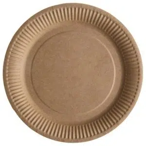 Assiettes Alimentaires Jetables en Carton Biodegradables pour Restauration Rapide