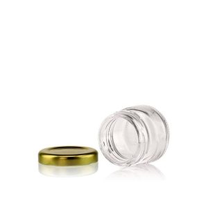 40 Mini bocaux ,mini pots en verre pour Safran, Gelée Royale emballage maroc fati pack packaging