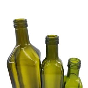 Bouteilles marasca en verre verte avec bouchon alum doré (1)