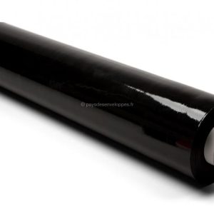 rouleau-de-film-tirable-noir ROULEAU FILM PAELTTE ETIRABLE 300M NOIR ANTI UV emballage packaging maroc fati pack