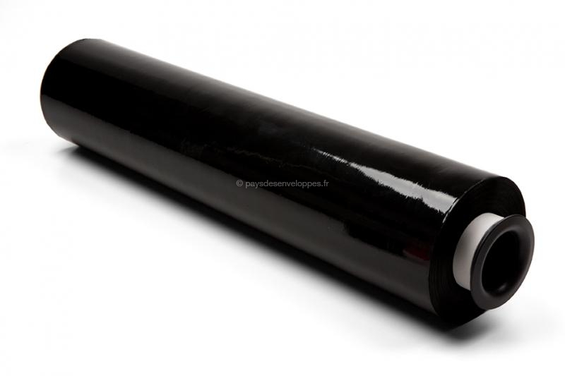 Rouleau de film plastique étirable noir résistant pour Emballage