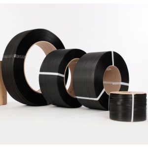 Feuillard de cerclage en polypropylène noir industriel emballage carton e-commerce maroc fati pack