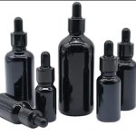 Flacon Compte-Goutte En Verre Noir De 10ml a 100ml Avec Bouchon Noir