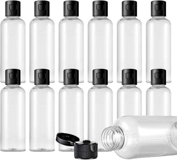 bouteilles-plastique-transparent-avec-bouchon-noir-shampoing-emballage cosmetique maroc fati pack
