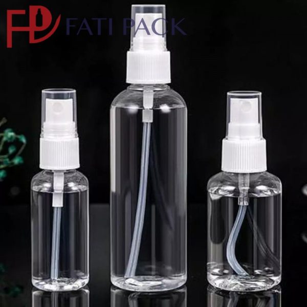 bouteille-sharp-plastique-spray-Flacon spray Vaporisateur 100ml en PET pulvériser vos préparations liquides emballage cosmetique plastique maroc fati pack