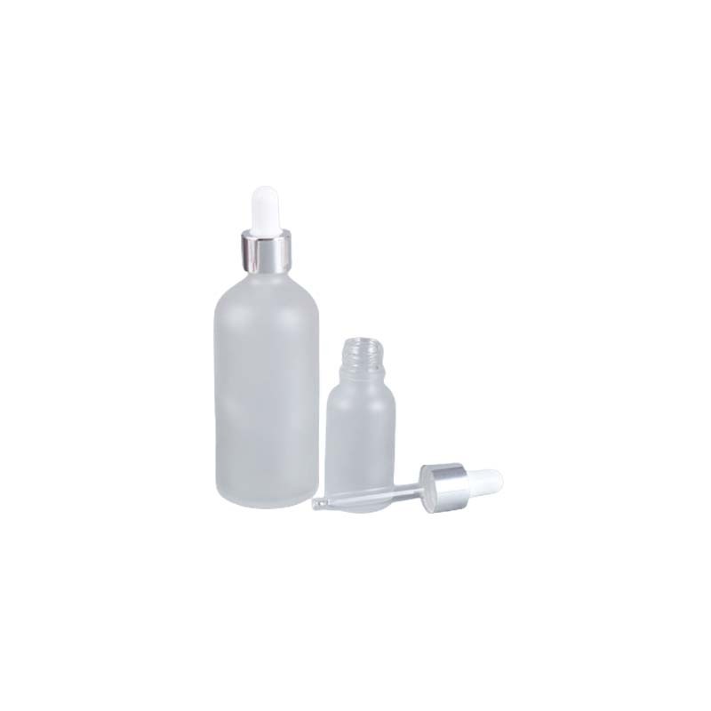 Flacon de parfum rond en verre semi-color avec vaporisateur - Fati Pack  Packaging Maroc