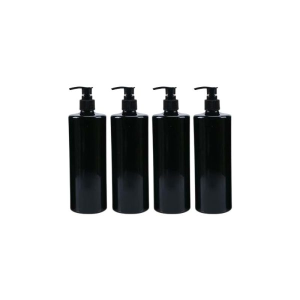 emballage cosmetique en plastique fati pack maroc flacon-en-plastique-noir-avec-pompe-distributeur-de-savon-liquide-lotion-shampoing