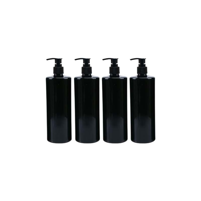 emballage cosmetique en plastique fati pack maroc flacons-en-plastique-noir-avec-pompe-distributeur-de-savon-liquide-lotion-shampoing