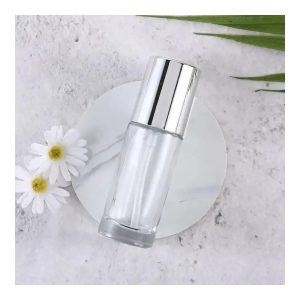Flacon Vaporisateur de Parfum en Verre Transparent avec Capuchon Argenté, Doré ou Noir emballage maroc