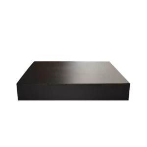 Coffret noir en carton satiné élégant emballage maroc