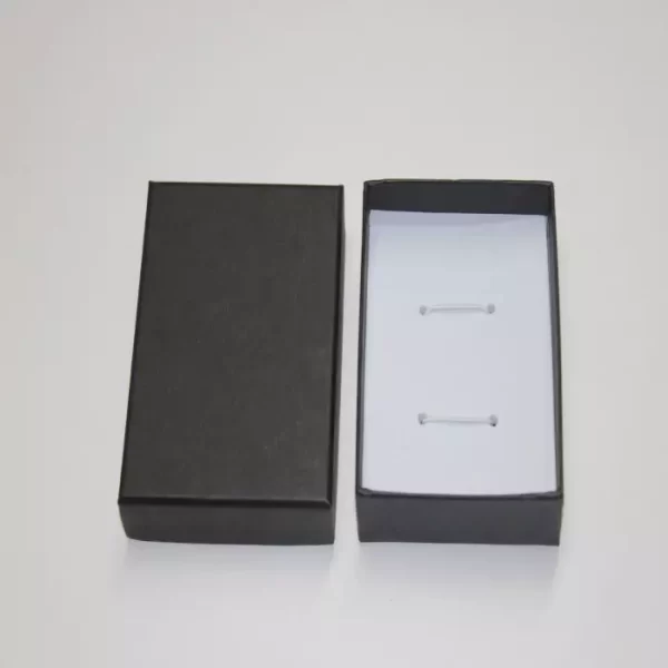 mini boite d'emballage des bijoux en carton noir