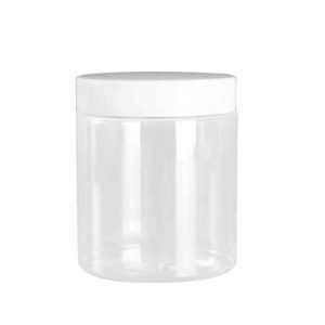 Bouteille cosmétique PET 500ml avec couvercle blanc - Présentation Élégante et Pratique