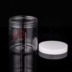 Bouteille cosmétique PET 500ml avec couvercle blanc - Présentation Élégante et Pratique fati pack