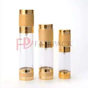Bouteilles Airless Dorées de Luxe pour Cosmétiques Élégance et Efficacité fati pack maroc