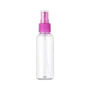 Flacon Spray Transparent Sharp avec Bouchon Rose Parfait pour l'Eau de Rose et Autres Liquides Précieux
