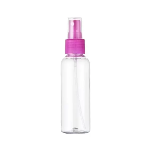 Flacon Spray Transparent Sharp avec Bouchon Rose Parfait pour l'Eau de Rose et Autres Liquides Précieux