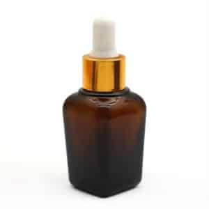 Flacons En Verre Marron Carrés Ambrés Avec Bouchon Compte-Gouttes fati pack