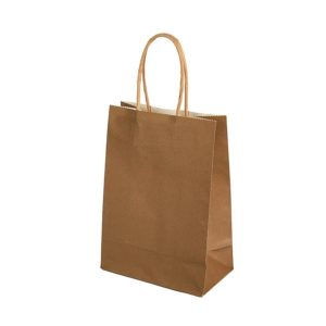 Sacs en Papier Kraft Brun Style Élégant avec Poignées (3)