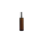 flacon-roll-on-en-verre-brun-ambre-elegance-et-praticite-avec-bouchon-argente-et-bille-en-plastique