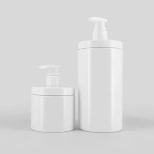 Bouteilles en plastiques blanc cosmétiques (4)