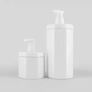 Bouteilles en plastiques blanc cosmétiques (4)