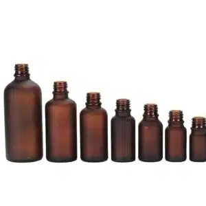 Flacon compte goutte marron ambré bouchon blanc (4)