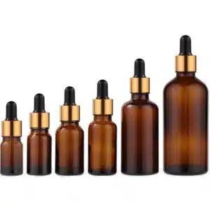 Flacon compte-goutte verre marron 2