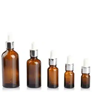 Flacon pipette marron clair