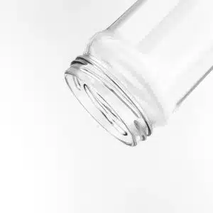 Bocal En Verre Avec Couvercle Métal Doré