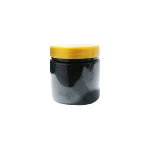 pots en plastique PET noir avec couvercle doré brillant pour emballage cosmétique emballage casablanca