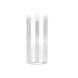 Pots Ronds en Plastique avec Couvercle Twist-Off pour Emballage Cosmétiques et Aliments