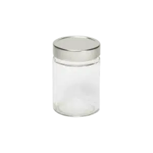 bocal Ergo alimentaire en verre transparent avec couvercle twist-off métal