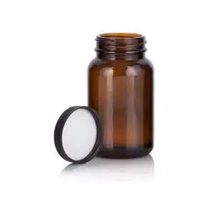 flacon-pilulier-en-plastique-ambre-marron-avec-bouchon-a-vis-noir