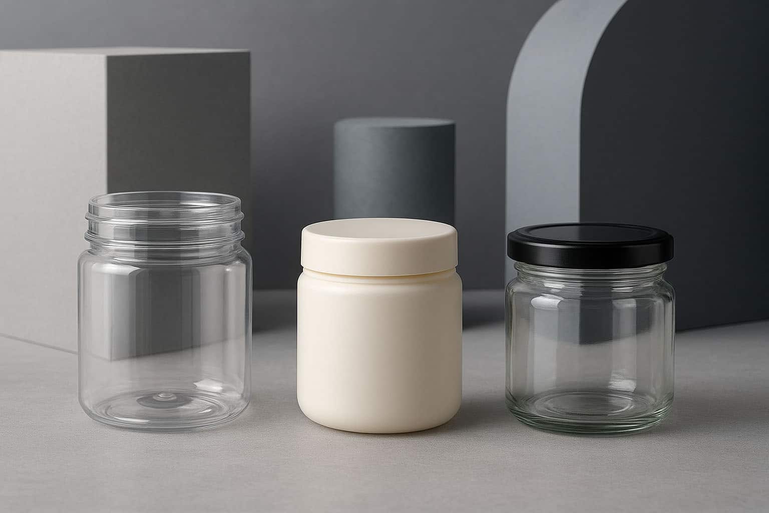 Quelle est la différence entre un pot PET, PP et verre emballage maroc en gros