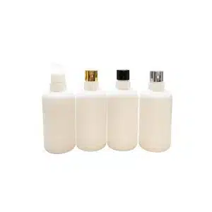 Bouteille blanche en plastique 250 ml avec bouchon flip-top pour produits cosmétiques emballage maroc