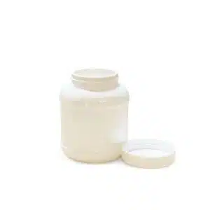 Pot rond noir en plastique PET pour gélules, comprimés et compléments alimentaires emballage maroc fatipack group