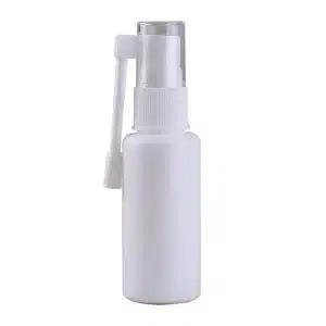 Bouteille HDPE blanche pour pulvérisation nasale, orale ou de la gorge – usage médical ou cosmétique emballage maroc casablanca 10ml-20ml-30ml-White-Plastic-Liquid-Medicine-Packaging-Fine-Mist