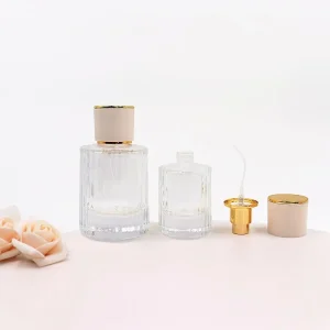 Bouteilles-de-pulvérisation-de-parfum-cylindriques-en-verre-transparent-à-rayeurs-avec-bouchon-spray_emballage-casablanca