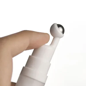 Flacon Contour des Yeux en Plastique Transparent avec Bille Métallique pour Emballage des Sérums et Crèmes packaging et emballage maroc 1