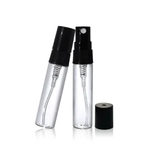 Flacon Testeur de Parfum 5ml en plastique avec spray noir Solution Idéale pour Échantillons emballage maroc parfum