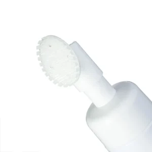 Flacon-à-pompe-moussante-en-plastique-blanc-avec-brosse-pour-emballage-cosmétique-brosse-visage-maroc