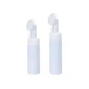 Flacon à pompe moussante en plastique blanc avec brosse pour emballage cosmétique emballage maroc