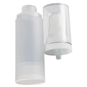 Flacon en plastique PP givré avec pompe blanche raffinée pour emballage cosmétique maroc 2