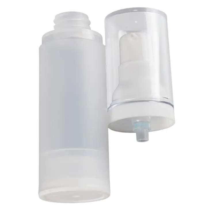 Flacon en plastique PP givré avec pompe blanche raffinée pour emballage cosmétique maroc 2